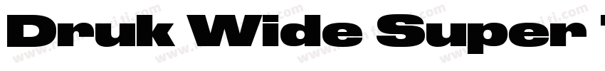 Druk Wide Super Trial字体转换